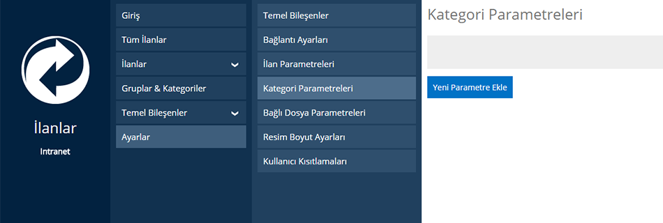 İlanlar Kategori Parametreleri
