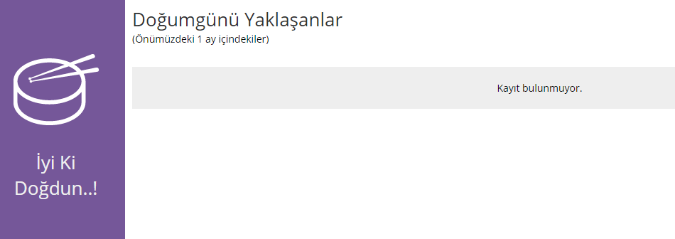 Doğum Günü Hatırlatıcı