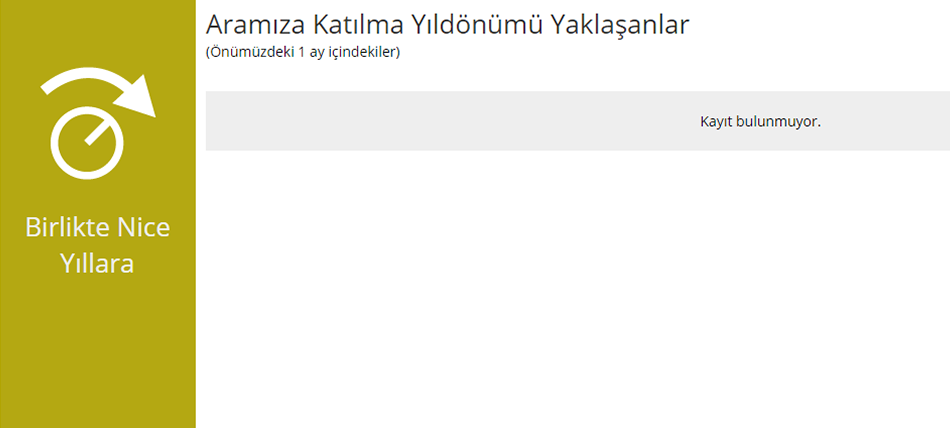 Yıldönümü Hatırlatıcı